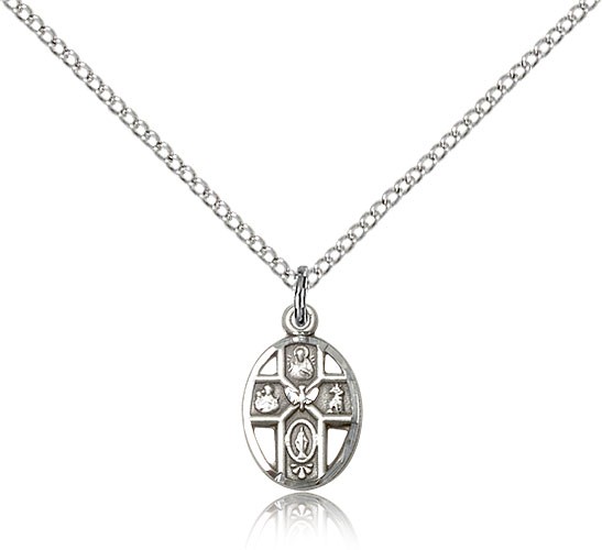 Youth 5-Way Holy Spirit Pendant - Sterling Silver