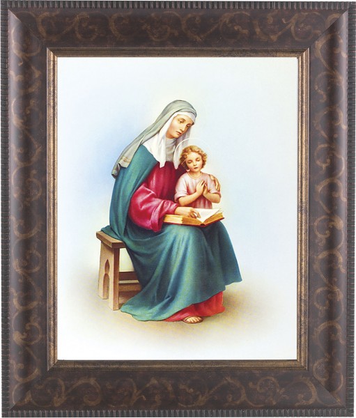 St. Anne and Mary 8x10 Framed Print Under Glass - #124 Frame