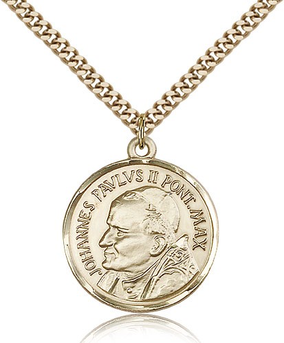 St. Pope John Paul II Medal - 14KT Gold Filled