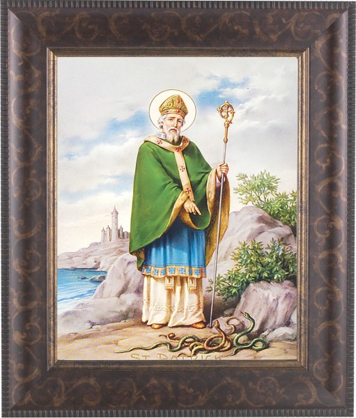 St. Patrick 8x10 Framed Print Under Glass - #124 Frame