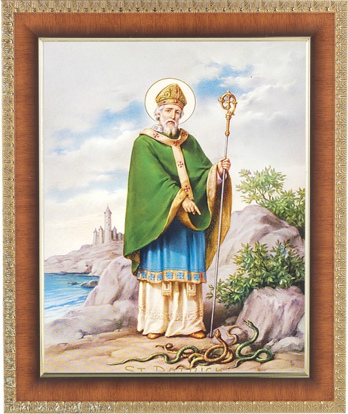 St. Patrick 8x10 Framed Print Under Glass - #122 Frame