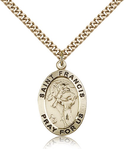 St. Francis of Assisi Medal - 14KT Gold Filled