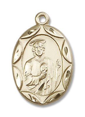 St. Jude Medal - 14K Solid Gold