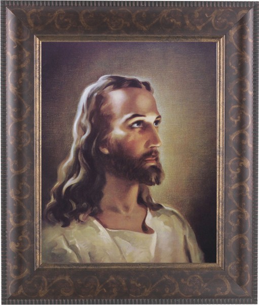 Portrait of Christ 8x10 Framed Print Under Glass - #124 Frame