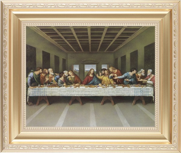 Last Supper 8x10 Framed Print Under Glass - #138 Frame