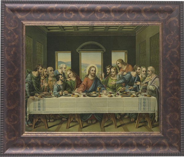 Last Supper 8x10 Framed Print Under Glass - #124 Frame