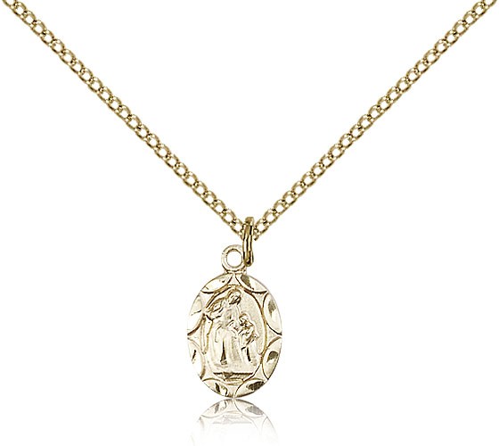 Petite St. Ann Medal - 14KT Gold Filled