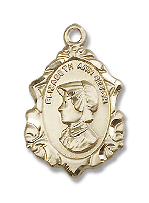 Women's St. Elizabeth Ann Seton Medal - 14K Solid Gold