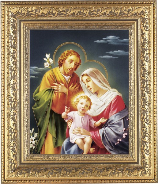Holy Family 8x10 Framed Print Under Glass - #115 Frame