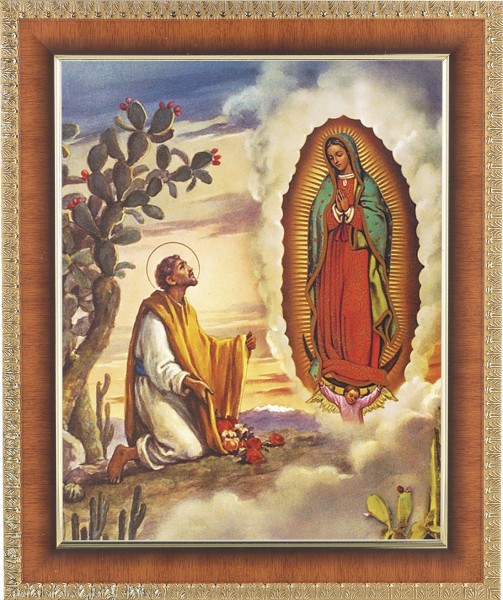 Our Lady of Guadalupe 8x10 Framed Print Under Glass - #122 Frame