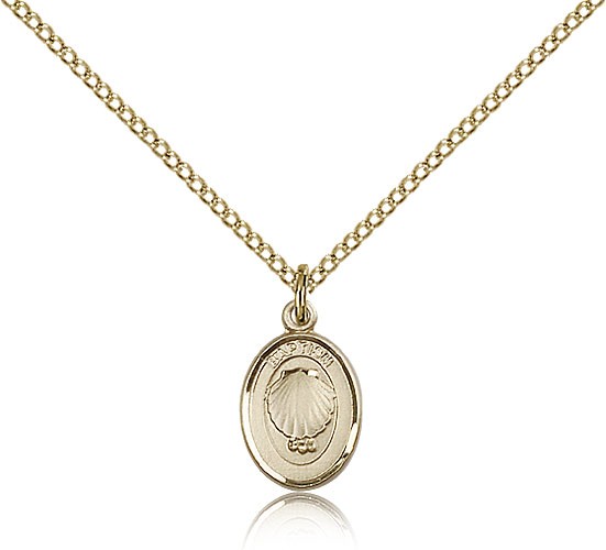 Baptism Pendant - 14KT Gold Filled