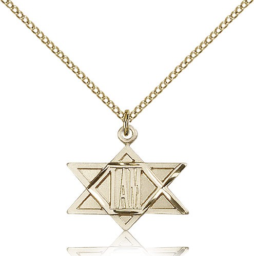 I Am Star of David Pendant - 14KT Gold Filled