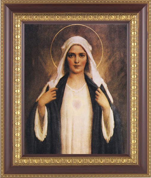 Immaculate Heart of Mary 8x10 Framed Print Under Glass - #126 Frame