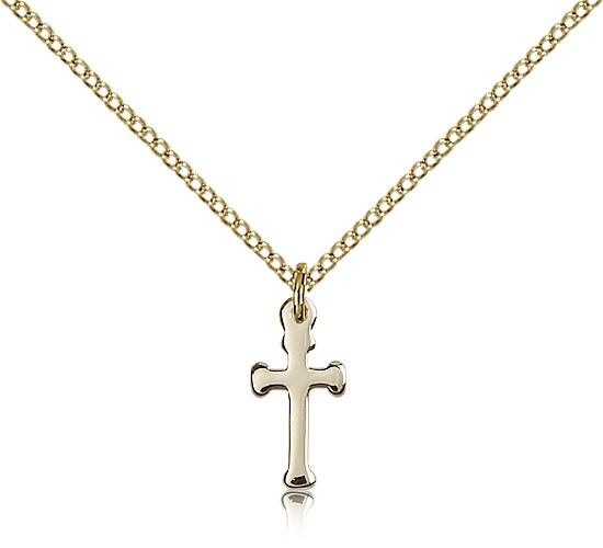 Plain Petite Cross Pendant - 14KT Gold Filled