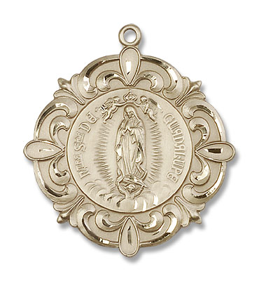 Our Lady of Guadalupe Medal - 14K Solid Gold