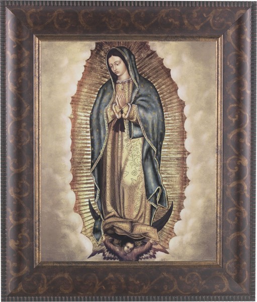 Our Lady of Guadalupe 8x10 Framed Print Under Glass - #124 Frame
