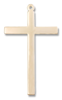 X-Large Latin Cross Pendant - 3 inch - 14K Solid Gold