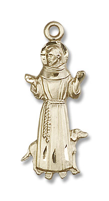 St. Francis of Assisi Medal - 14K Solid Gold