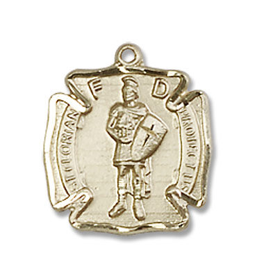 Women's St. Florian Medal - 14K Solid Gold