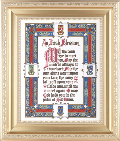 An Irish Blessing 8x10 Framed Print Under Glass - #138 Frame