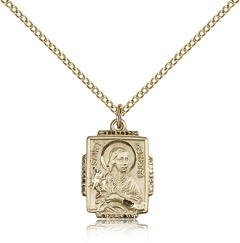 Women's St. Maria Goretti Medal - 14KT Gold Filled