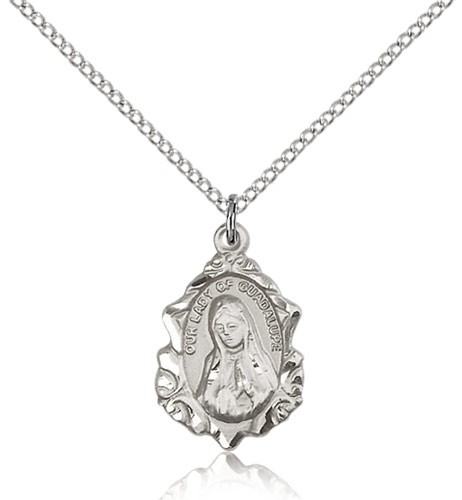 Our Lady of Guadalupe Medal - Sterling Silver