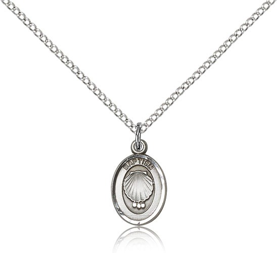 Baptism Pendant - Sterling Silver