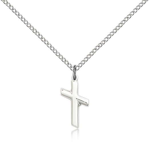 Women's Portate Cross Medal - Sterling Silver