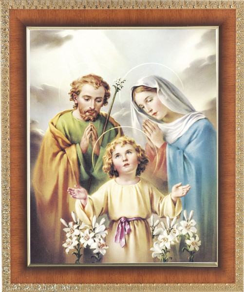 Holy Family 8x10 Framed Print Under Glass - #122 Frame