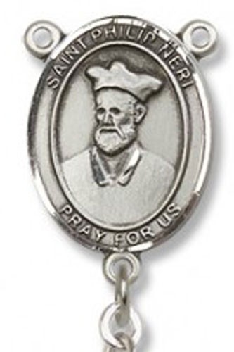 St. Philip Neri Rosary Centerpiece - Sterling Silver
