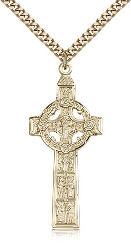Scripture Cross Medal - 14KT Gold Filled