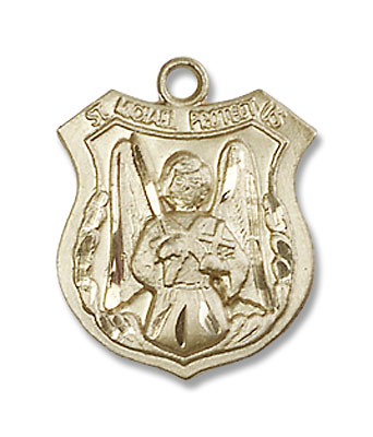 Woman's St. Michael The Archangel Medal - 14K Solid Gold