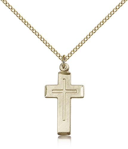 Women's Cross Pendant - 14KT Gold Filled