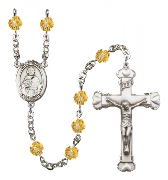 Women's St. Philip the Apostle Birthstone Rosary - Topaz