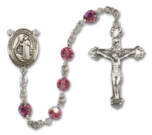 Raymond of Penafort RosaryHeirloom Fancy Crucifix - Rose