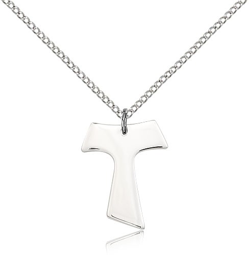 Tau Cross Pendant - Sterling Silver
