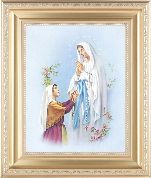 Our Lady of Fatima 8x10 Framed Print Under Glass - #138 Frame