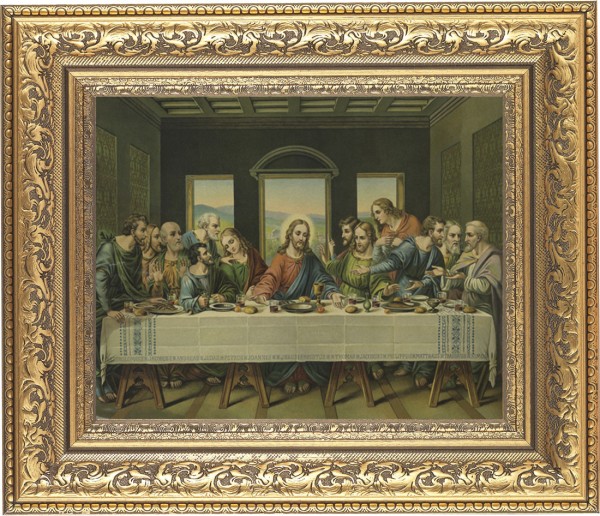 Last Supper 8x10 Framed Print Under Glass - #115 Frame