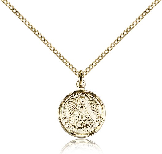 Petite St. Frances Xavier Cabrini Necklace - 14KT Gold Filled
