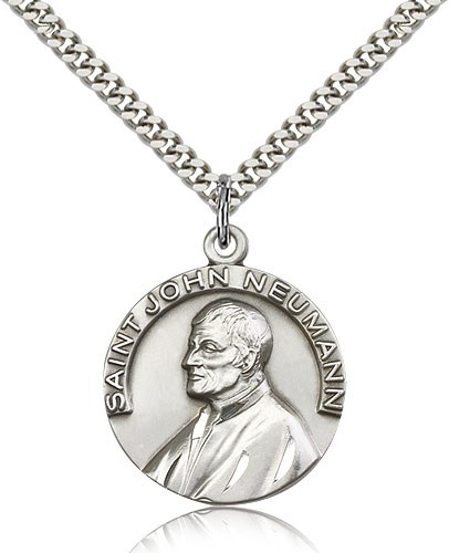 St. John Neumann Medal - Sterling Silver