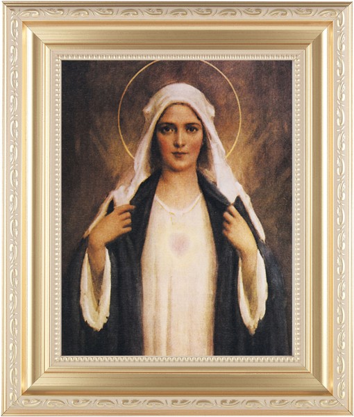 Immaculate Heart of Mary 8x10 Framed Print Under Glass - #138 Frame