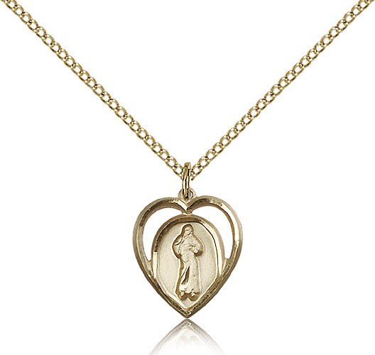 Petite Divine Mercy Medal - 14KT Gold Filled