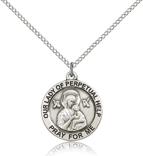 Our Lady of Perpetual Help Medal - Sterling Silver