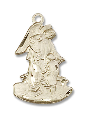Guardian Angel Medal - 14K Solid Gold