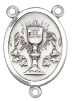 Chalice Sterling Silver Rosary Centerpiece - Sterling Silver