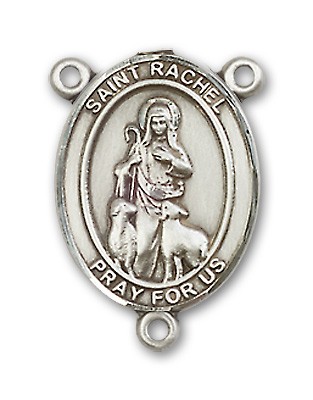 St. Rachel Rosary Centerpiece Sterling Silver or Pewter - Sterling Silver