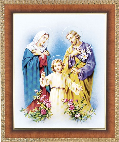Holy Family 8x10 Framed Print Under Glass - #122 Frame