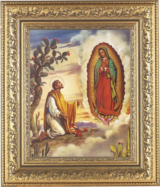 Our Lady of Guadalupe 8x10 Framed Print Under Glass - #115 Frame