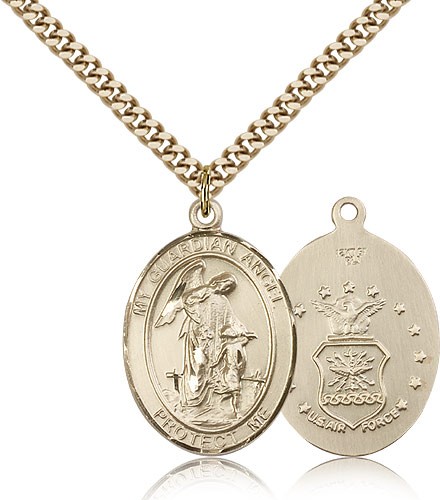 Guardian Angel Air Force Medal - 14KT Gold Filled