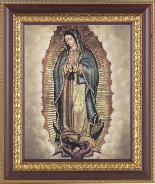 Our Lady of Guadalupe 8x10 Framed Print Under Glass - #126 Frame